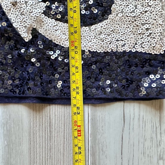 NWT J Crew Navy Sequin Nautical Anchor Sleeveless Tank Top | Size XXS - Picture 7 of 13